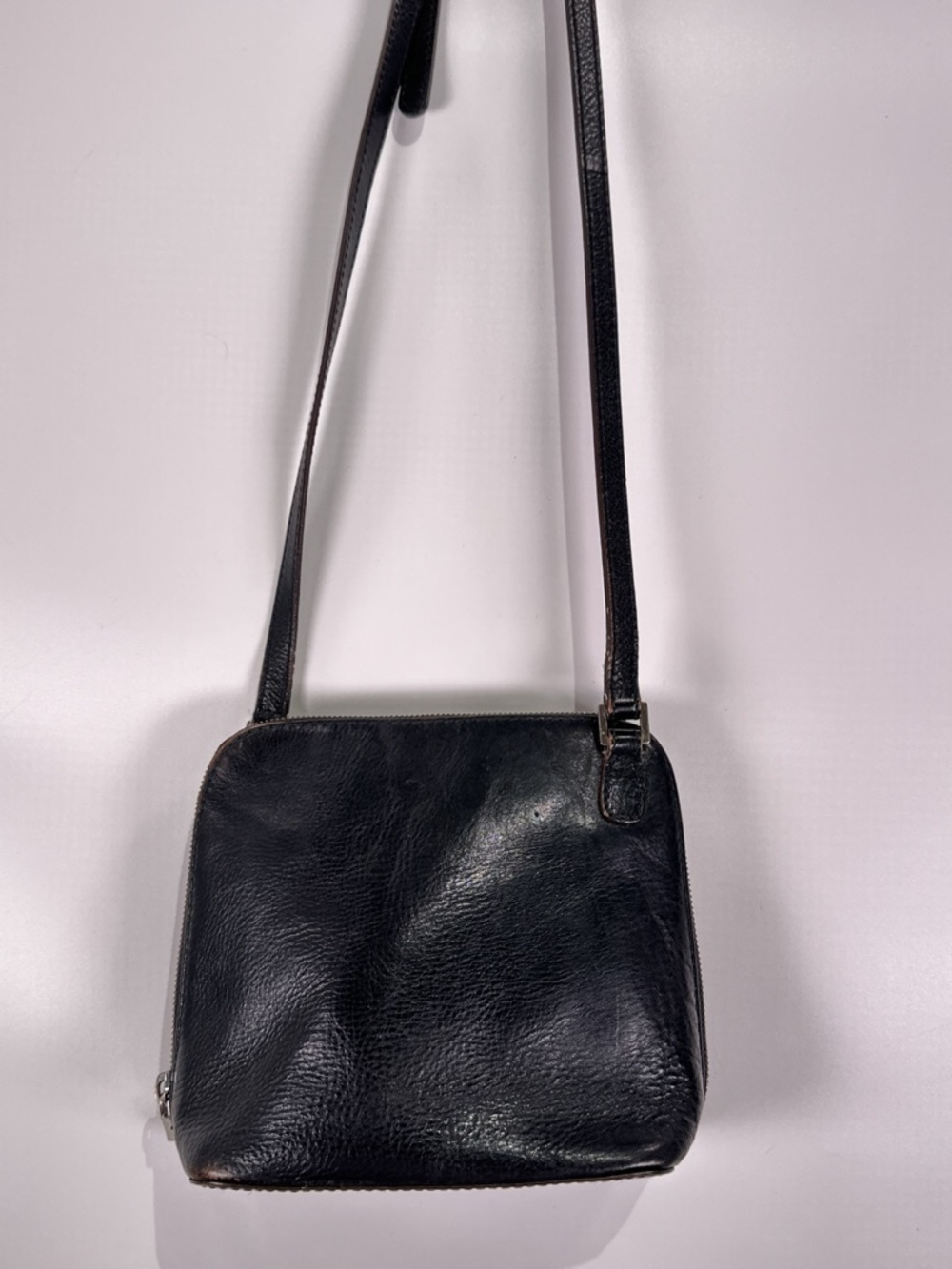 Hobo International Black Leather Crossbody Bag Small 90s - Picture 4 of 12